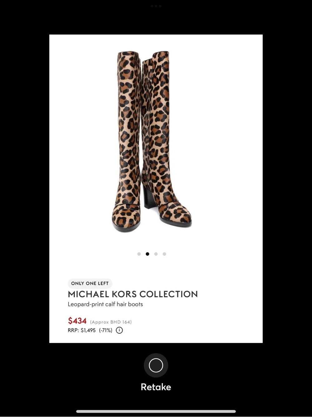 Michael kors leopard boots